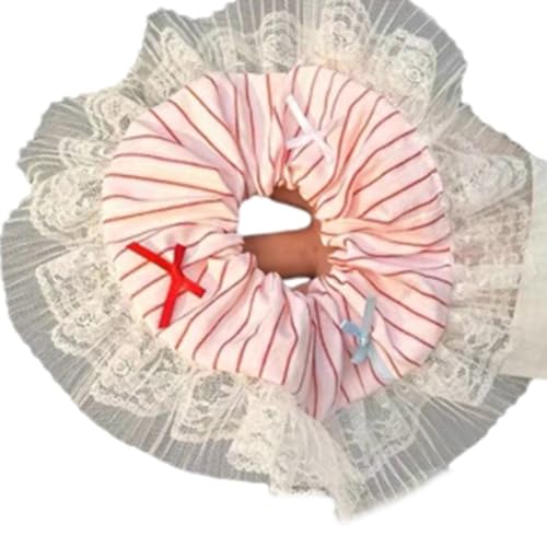 Watreketal Haarband,Doppellagige Haargummis aus Spitze, dicke Hochsteckfrisur, übergroßes Haargummi, elegantes Haarseil, Haargummi für Damen, Pferdeschwanzhalter von Watreketal