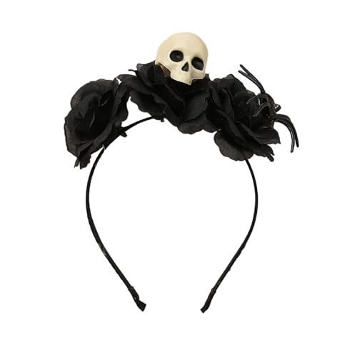 Watreketal Haarband,Dunkles Skeletthand-Stirnband für Halloween, Cosplay, Maskerade, Kopfbedeckung, Zubehör, zarte Spinnen, Haarspange, Foto-Requisiten von Watreketal