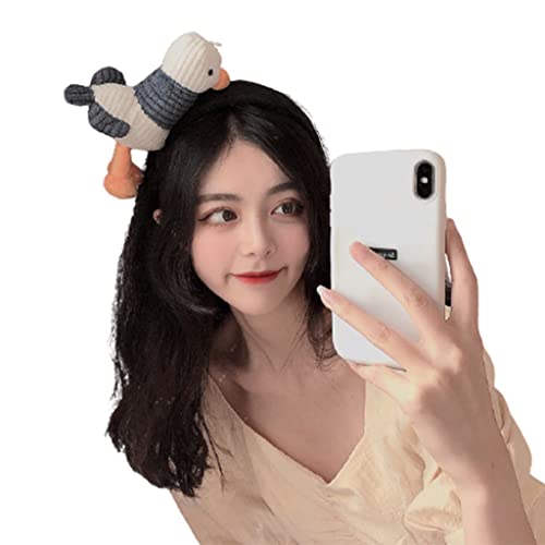 Watreketal Haarband,Einfache Haar-Accessoires Frauen Studenten waschen Gesicht Haarband Tuch Stoff Kuscheltiere Form Stirnbänder bunte Haar Hoop von Watreketal