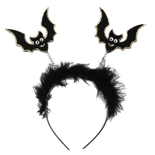 Watreketal Haarband,Erwachsene Teen Cartoon Fledermaus Flügel Form Stirnband Frau Haar Hoop Make-Up Halloween Unter Fotos Weihnachten Party Kopfbedeckung von Watreketal