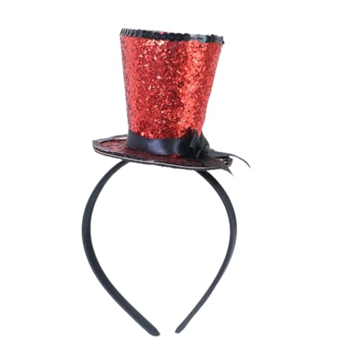 Watreketal Haarband,Fascinator-Zylinder, Pillbox-Hut für Kinder, Cocktail-/Teeparty-Kopfbedeckung, exquisiter französischer Fascinator für Halloween von Watreketal