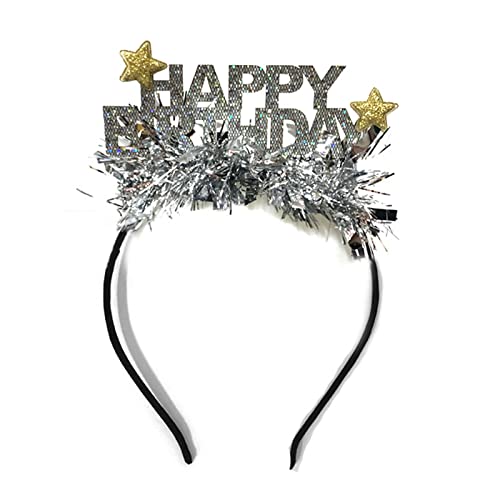 Watreketal Haarband,Feier HAPPY BIRTHDAY Haarreifen mit Lametta Live-Übertragung Haarhalter Geburtstag Kopfbedeckung für Erwachsene Teenager Unisex Watreketal Haarband,Feier HAPPY BIRTHDAY Haarreifen mit Lametta Live-Übertragung Haarhalter Geburtstag Kopfbedeckung für Erwachsene Teenager Unisex von Watreketal