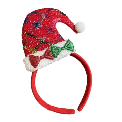 Watreketal Haarband,Feierlicher Weihnachts-Haarreif mit Pailletten, Live-Übertragung, Haarband, Neujahrs-Kopfbedeckung für Erwachsene, Teenager, Unisex von Watreketal