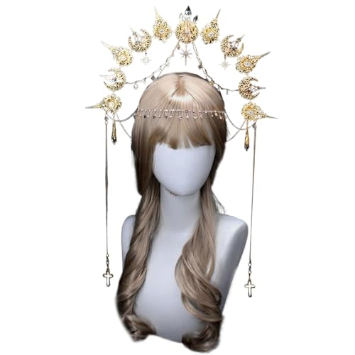 Watreketal Haarband,Frauen Tiaras Stirnband Handgemachte Kits Tasche Kronen Haarband Party Kostüm Vintage Hairhoop Weibliche Haar Zubehör Watreketal Haarband,Frauen Tiaras Stirnband Handgemachte Kits Tasche Kronen Haarband Party Kostüm Vintage Hairhoop Weibliche Haar Zubehör von Watreketal