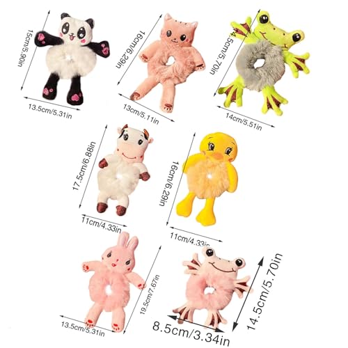 Watreketal Haarband,Haargummis mit Tiermotiv, elastisches Plüsch-Haarseil, Haar-Accessoires, Haar-Styling-Tools für Teenager, Mädchen, Frauen Watreketal Haarband,Haargummis mit Tiermotiv, elastisches Plüsch-Haarseil, Haar-Accessoires, Haar-Styling-Tools für Teenager, Mädchen, Frauen von Watreketal