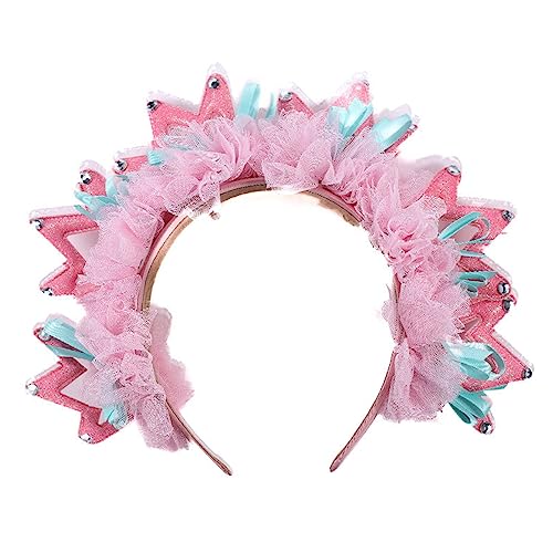Watreketal Haarband,Kleinkind Plissee Spitze Form Stirnband Amusement Kinder Tag Party Festival Haar Hoop für Paar Kopfstück Watreketal Haarband,Kleinkind Plissee Spitze Form Stirnband Amusement Kinder Tag Party Festival Haar Hoop für Paar Kopfstück von Watreketal