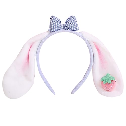 Watreketal Haarband,Mädchen Erdbeeren & Bowknot Dekor mit Form Stirnband Mädchen Make-Up Unter Foto Stirnband Karneval Kopfstück von Watreketal