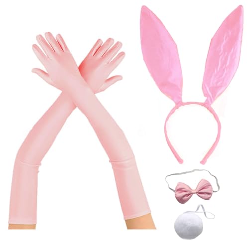 Watreketal Haarband,Ohren Stirnband Cosplay Kostüm Hairhoop Krawatte Arm Handschuhe Party Kopfbedeckung Masquerades Kopfschmuck Animes Outfit von Watreketal