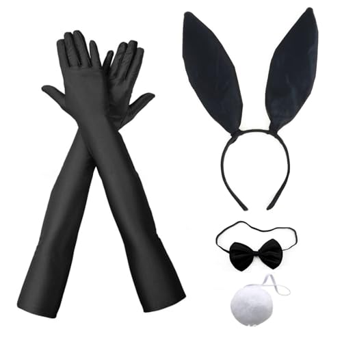 Watreketal Haarband,Ohren Stirnband Cosplay Kostüm Hairhoop Krawatte Arm Handschuhe Party Kopfbedeckung Masquerades Kopfschmuck Animes Outfit von Watreketal