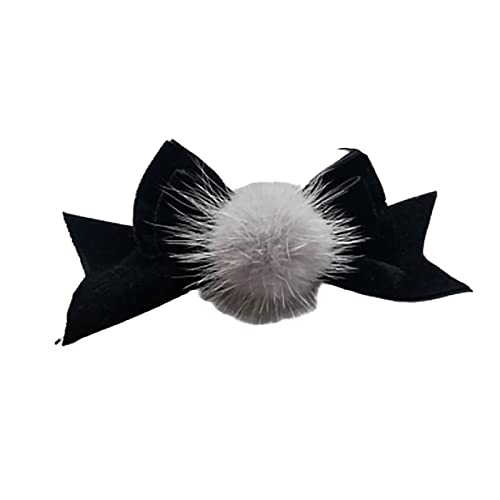 Watreketal Haarband,Schöne Haarspangen für Mädchen, schwarze Festival-Haarnadel in Schleifenform, doppellagige Schleife für Kinder von Watreketal