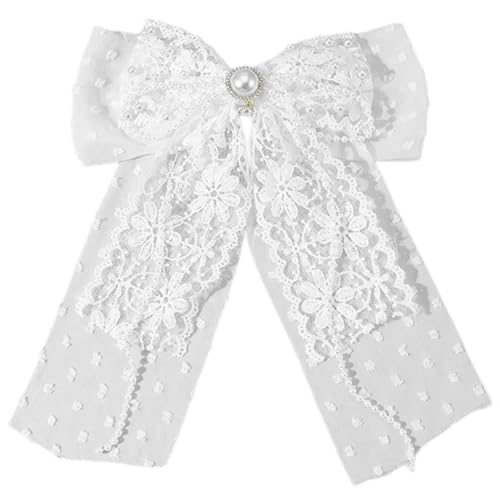 Watreketal Haarband,Scrunchies Haarspange Schleifen Balletcore Große Schleifen Flache Spange Balletcore Haarnadel Schleifen Elegante Haarspange für Bündel von Watreketal