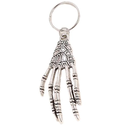 Watreketal Haarband,Skelett Krallen Haarringe Haarperlen Lose Spule Haarschmuck Für Zopf Dreadlock Perle Haarspange Zopfringe Zopfclip von Watreketal