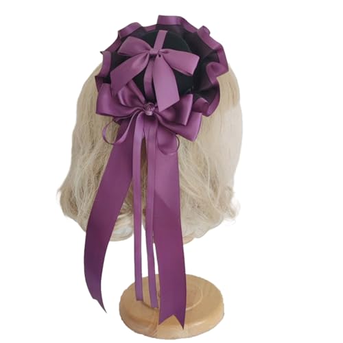 Watreketal Haarband,Spitzen-Stirnband, Zylinderhut mit Clip, für Damen, Halloween, Kostüm-Accessoires für Frauen, weibliche Cosers, zum Verkleiden von Watreketal