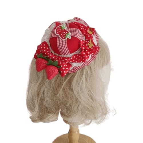 Watreketal Haarband,Stilvolle, vielseitige Erdbeer-Haarnadel, die perfekt zu Partys, Cosplay und Liebhabern alternativer Mode passt. von Watreketal