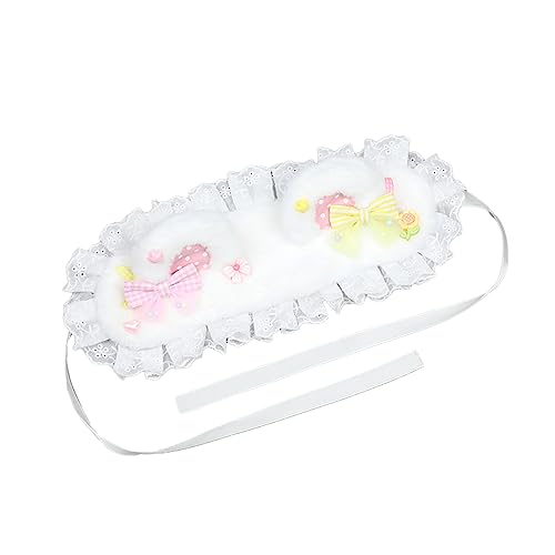 Watreketal Haarband,Süßes Haarband für Frauen mit Live-Übertragung, plissierte Spitze, elegante Schleife, Dekor, Stirnbänder, Cosplay, Dienstmädchen, Haarreif für Teenager Watreketal Haarband,Süßes Haarband für Frauen mit Live-Übertragung, plissierte Spitze, elegante Schleife, Dekor, Stirnbänder, Cosplay, Dienstmädchen, Haarreif für Teenager von Watreketal