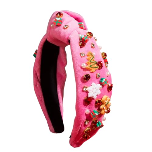 Watreketal Haarband,Süßes Mädchen Knoten Stirnband Mode Kopfbedeckung Mehrzweck Yoga Sport Weihnachten Haar Hoop für Frau von Watreketal