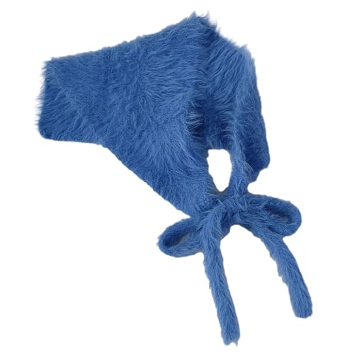 Watreketal Haarband,Vintage Frauen Haarband Candy Farbe Gestrickte Dreieck Schal Elastische Haarbänder Winter Reise Unter Foto Haar Zubehör von Watreketal