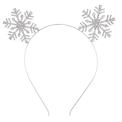 Watreketal Haarband,Weihnachts-Stirnbänder, schimmernder Kristall-Haarreif, zarte Haar-Accessoires, Party-Kostüm, Foto-Requisiten von Watreketal
