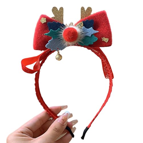 Watreketal Haarband,Weihnachtsdekoration Bowknot Stirnband Festival Urlaub Kopfschmuck Weihnachten Hairhoop Party Haar Dekore Zubehör von Watreketal