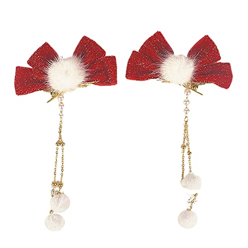 Watreketal Haarband,für Katzenohren-Haarspangen mit Schleife für Frauen mit Schleife und schönem Haardekor für Neujahrsparty-Haarschmuck von Watreketal