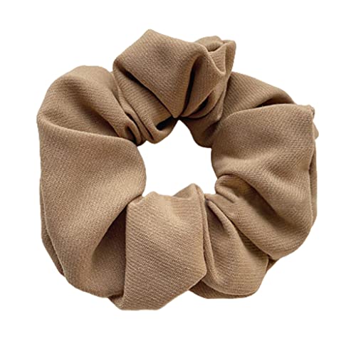 Watreketal Haargummi, modisch, einfarbig, Stoff, elastische Lockenwickler für Mädchen und Damen, zum Wickeln eines einfachen Pferdeschwanzes von Watreketal