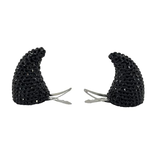 Watreketal Haarklammer,1 paar Horn Form Haarnadel für Teen Mädchen Haar Clip Mädchen Fotografie Haar Clip für Halloween Zöpfe Dekore von Watreketal