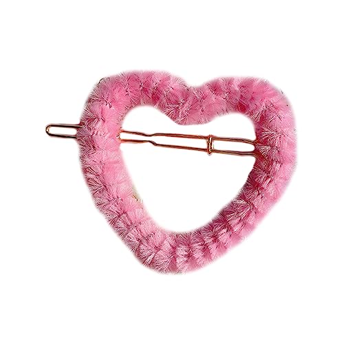 Watreketal Haarklammer,Ästhetische Haarspange, schöne Frühlingshaarnadeln, Haarnadel in mehreren Formen, Plüsch-Haarspange, Bonbonfarbe für Teenager und Frauen von Watreketal