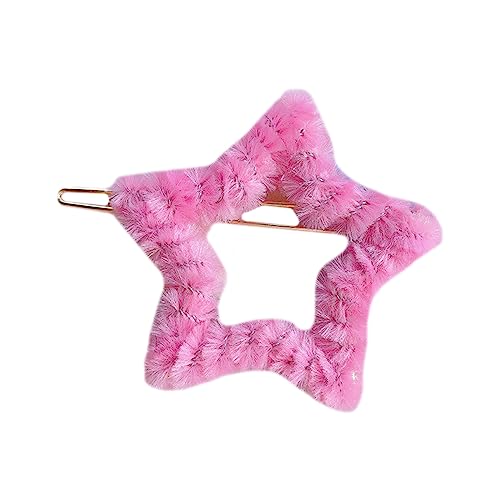 Watreketal Haarklammer,Ästhetische Haarspange, schöne Frühlingshaarnadeln, Haarnadel in mehreren Formen, Plüsch-Haarspange, Bonbonfarbe für Teenager und Frauen von Watreketal