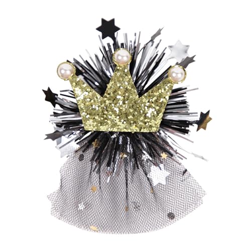 Watreketal Haarklammer,Coole Kostüm-Haarspange, Weihnachts-Kopfbedeckung, Neujahrsparty, Foto-Requisiten, Lametta, Karaoke-Party, Kopfbedeckung, Cosplay-Zubehör von Watreketal