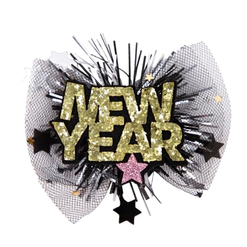 Watreketal Haarklammer,Coole Kostüm-Haarspange, Weihnachts-Kopfbedeckung, Neujahrsparty, Foto-Requisiten, Lametta, Karaoke-Party, Kopfbedeckung, Cosplay-Zubehör von Watreketal