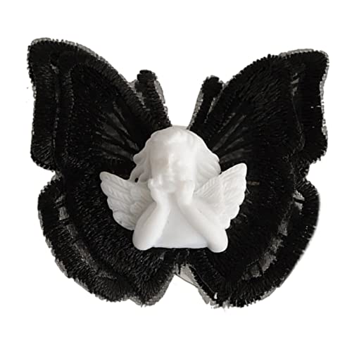 Watreketal Haarklammer,Dunkles Retro-Skelett für den Kopf, Haarnadel, Haarspange für Schmetterlings-Kopfschmuck, Haar-Accessoires für Anime, Cosplay-Party von Watreketal