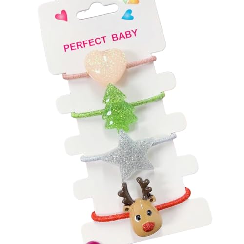 Watreketal Haarklammer,Haargummi mit Weihnachtsbaum, Haarspangen, Kopfbedeckung, Haarspange für weihnachtliche Kopfbedeckung, Kostümparty-Zubehör von Watreketal