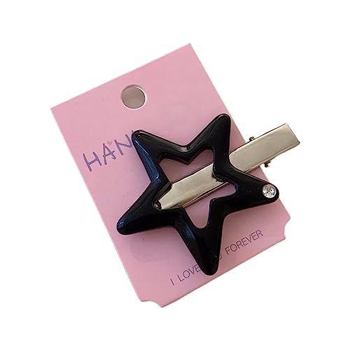 Watreketal Haarklammer,Haarnadeln in Bonbonfarben mit Sternen für Teenager, InsStyle-Haarspange, Haarspangen für Mädchen, seitlicher Pony-Clip, Haarschmuck für Frauen von Watreketal