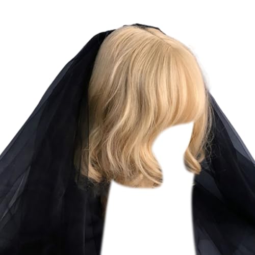 Watreketal Haarklammer,Halloween Totenkopf Rose Stirnband Schleier Stirnbänder LolitaStyle Kostüm Kopfbedeckung Party Requisiten Haarschmuck Haarreif von Watreketal