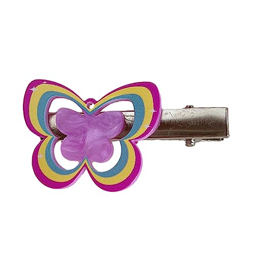 Watreketal Haarklammer,Mädchen Haar Clip Haarnadel Schmetterling Kopfschmuck Haar Zubehör Schmetterling Silber Entenschnabel Clip Haarnadel von Watreketal