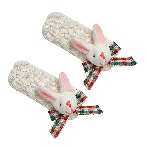 Watreketal Haarklammer,Pelzigen Haar Clip Cartoon Tier Haar Scrunchies Plüsch Haarband für Make-Up Waschen Gesicht Haar Zubehör von Watreketal