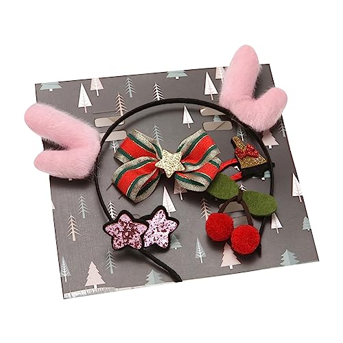 Watreketal Haarklammer,Weihnachts-Haarschmuck für Partys, Haarreifen, Haarspange, Haargummis, Bühnenauftritte, Stirnband, Festival-Partyzubehör, 5 Stück von Watreketal