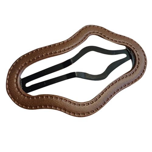 Watreketal Haarklammer,Winter Leder Hohl Haar Clip Lazy Hairpin BBHairclip Elegante Haarspangen für Frauen Side Bangs Haar Styling Werkzeug von Watreketal