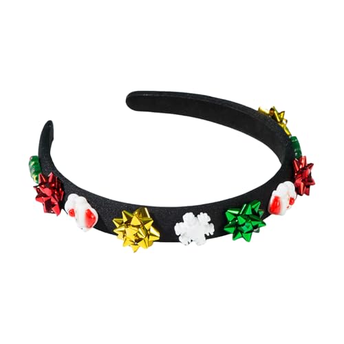 Watreketal Haarreif, Blumen-Blingbling, Stirnband, Weihnachts-Kopfbedeckung, Weihnachtsfeier, Foto-Requisiten, Weihnachtsfeier, Cosplay-Zubehör von Watreketal