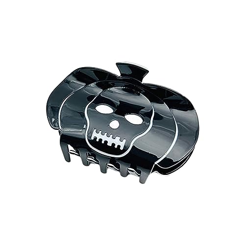 Watreketal Haarspangen, Internet-Pferdeschwanz-Haarklammer mit Kürbis-/Totenkopf-Form, für Damen, Teenager, hoher Pferdeschwanz von Watreketal