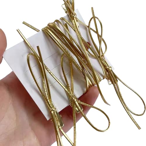 Watreketal Haarspangen, PU-Haarspange, Schleifen, Halskette, 2000er-Jahre-Balletcore-Schleifen, flache Haarspange, Balletcore-Haarnadel, Schleifen, elegante Haarspange für Bündel von Watreketal