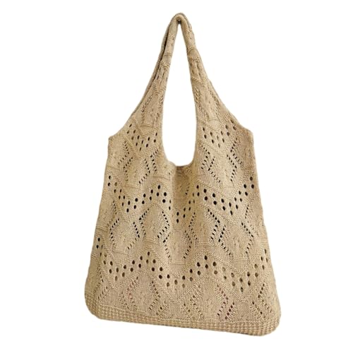 Watreketal Häkelte Handtasche Große Kapazität Strandbeutel Für Frauen Modische Farbhöre Ausgehöhlte Gestrickte Unterarmte Umhängetasche Ausgestrahlter Strickhandtasche Ausgehöhlt Watreketal Häkelte Handtasche Große Kapazität Strandbeutel Für Frauen Modische Farbhöre Ausgehöhlte Gestrickte Unterarmte Umhängetasche Ausgestrahlter Strickhandtasche Ausgehöhlt von Watreketal