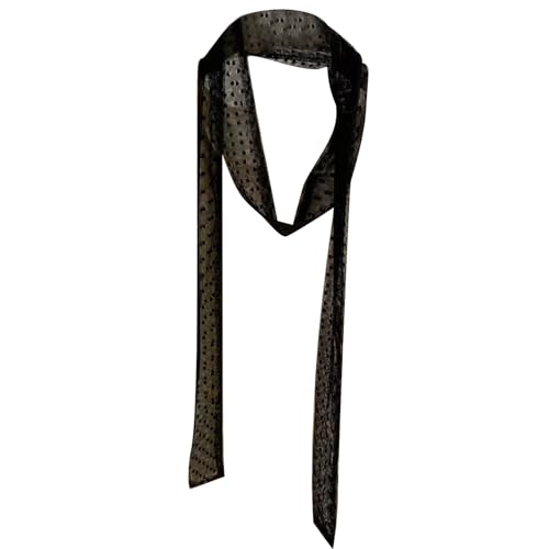 Watreketal Damen Spitzenschal, Schmaler Eleganter Haarschal mit Spitze, Ideal für Frauen, Polyester, Schwarz, Schal, Modezubehör von Watreketal