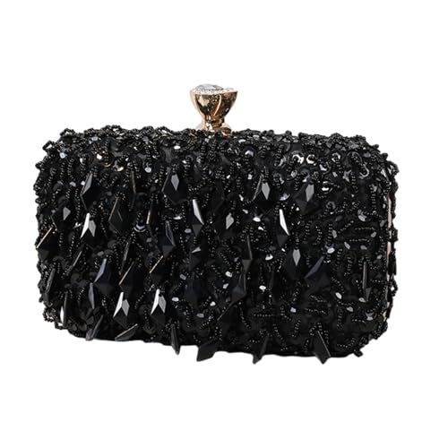 Watreketal Handgefertigte Perlen Schulter Crossbody Tasche Für Frauen Abendtasche Lady Geldbeutel Hochzeit Clutch Cocktail Abschlussball Handtasche Tasche Abendparty Handtasche von Watreketal