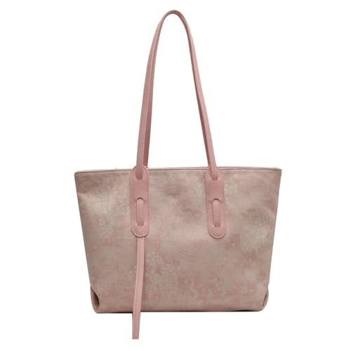 Watreketal Handtasche Shopper Tasche Stoff Einkaufen Vielseitige Schulter Für Mädchen Frauen Modetrendy Buchtaschen Mode Umhängetasche von Watreketal