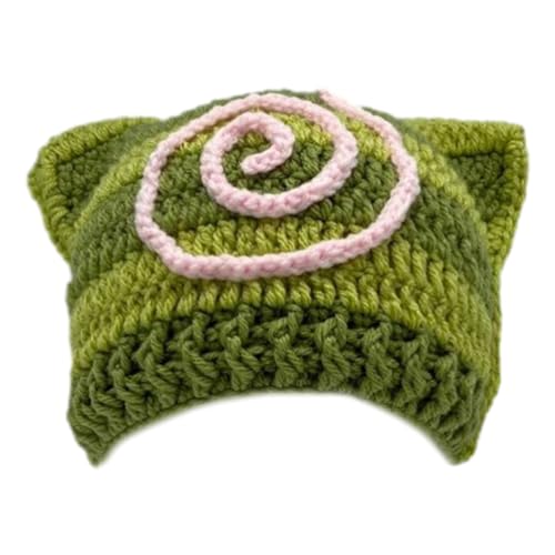 Watreketal Hut,Gestrickte Teufelsmütze für Studenten und Erwachsene,Winddicht,faltbar,mit Streifenmuster,handgefertigt,in Ohrenform,hält warm,Fahrradmütze Watreketal Hut,Gestrickte Teufelsmütze für Studenten und Erwachsene,Winddicht,faltbar,mit Streifenmuster,handgefertigt,in Ohrenform,hält warm,Fahrradmütze von Watreketal