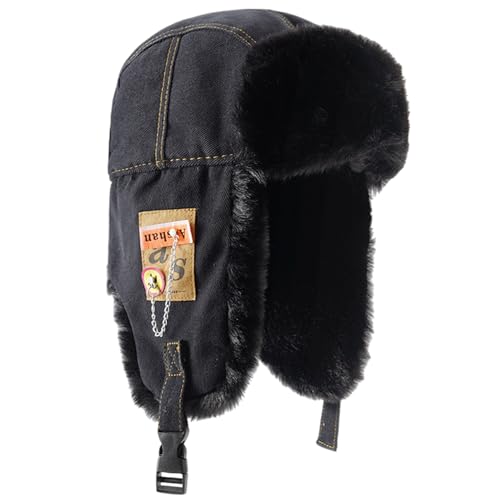 Watreketal Hut,Winter Teenager Winddichte Beanie Winddichte Trappermütze Ohrenschützer Mütze Erwachsene Unisex Winter Radfahren Skifahren Zubehör von Watreketal