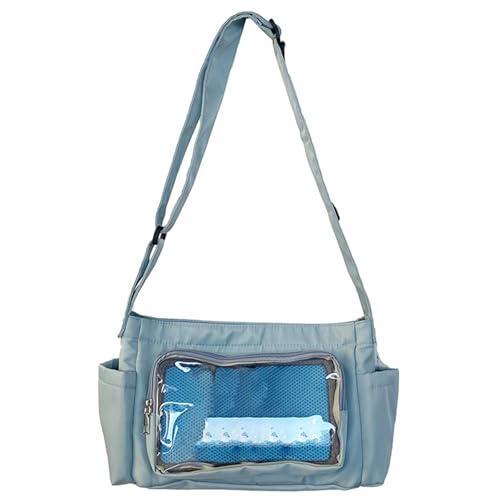 Watreketal Klare Umhängetasche Große Kapazität Crossbody School Itabag Girls Messenger Für Pin Display Frauen Itabag Crossbody Große Kapazitätsschulter Für Pin Display von Watreketal