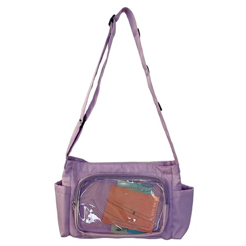 Watreketal Klare Umhängetasche Große Kapazität Crossbody School Itabag Girls Messenger Für Pin Display Frauen Itabag Crossbody Große Kapazitätsschulter Für Pin Display von Watreketal