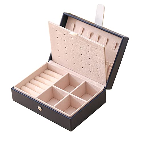 Watreketal Leder Schmuckschachtel Doppelschicht Tragbare Frauen Aufbewahrung Kosmetikkoffer Für Ringe Aufbewahrung Doppelschicht Schmuckhüllen Für Frauen Ohrringe Watreketal Leder Schmuckschachtel Doppelschicht Tragbare Frauen Aufbewahrung Kosmetikkoffer Für Ringe Aufbewahrung Doppelschicht Schmuckhüllen Für Frauen Ohrringe von Watreketal